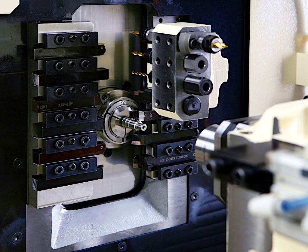 Swiss type lathe